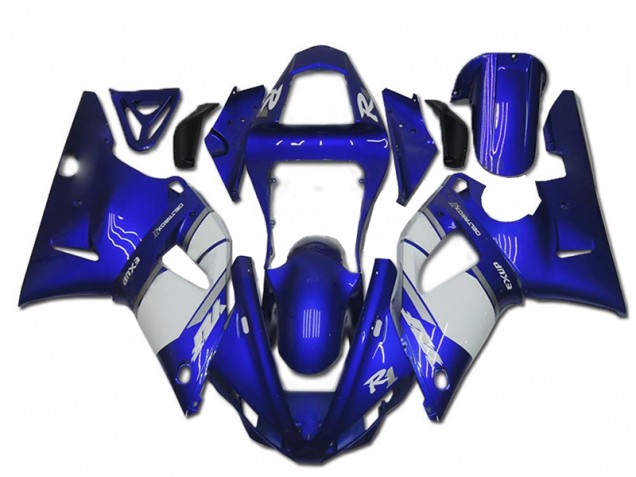 Großhandel R1 2000-2001 Motorrad Verkleidung - Blau Weiß Großhandel R1 2000-2001 Motorrad Verkleidung - Blau Weiß