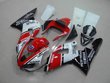 Großhandel R1 2000-2001 Motorrad Verkleidungen - Rot Weiß Yamalube