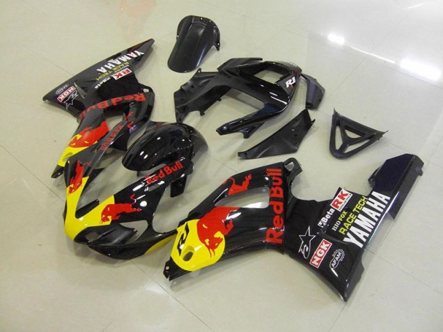 Großhandel R1 2000-2001 Motorrad Verkleidungen - Schwarzer Rot Bull Großhandel R1 2000-2001 Motorrad Verkleidungen - Schwarzer Rot Bull