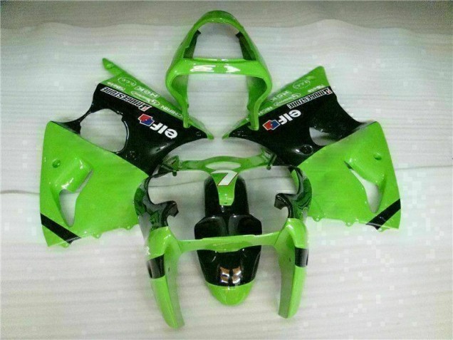 Großhandel ZX6R 2000-2002 Motorrad Vollverkleidung - Grün Schwarz Großhandel ZX6R 2000-2002 Motorrad Vollverkleidung - Grün Schwarz