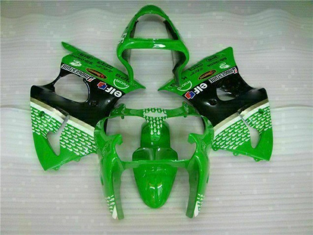 Großhandel ZX6R 2000-2002 Motorrad Verkleidung - Grün Schwarz Großhandel ZX6R 2000-2002 Motorrad Verkleidung - Grün Schwarz