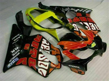 Großhandel CBR 600 F4i 2001-2003 Motorrad Verkleidungen - Orange Schwarz