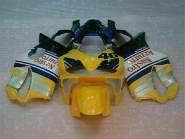 Großhandel CBR 600 F4i 2001-2003 Motorrad Verkleidungen - Gelb Silber Nastro Azzurro