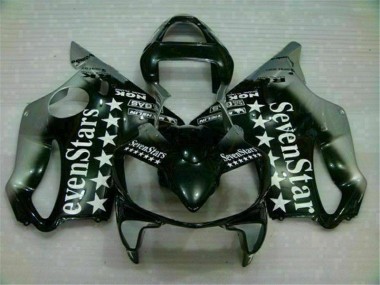 Großhandel CBR 600 F4i 2001-2003 Motorrad Verkleidungen - Schwarz Silber SevenStarss