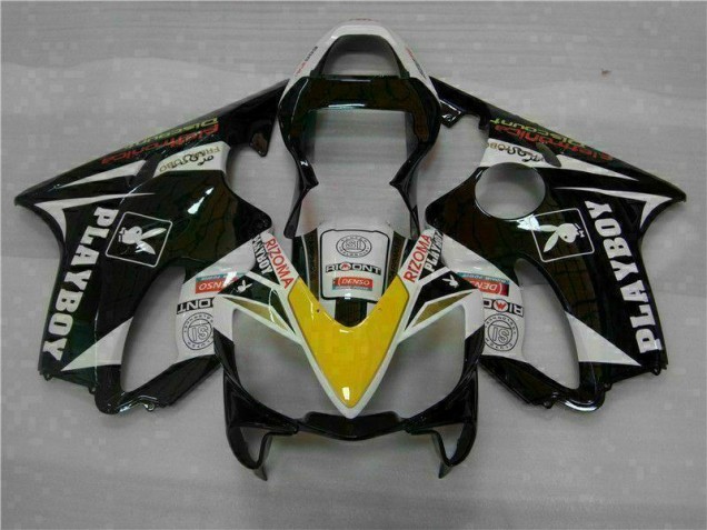 Großhandel CBR 600 F4i 2001-2003 Motorrad Verkleidungen - Gelb Silber Schwarz Playboy Großhandel CBR 600 F4i 2001-2003 Motorrad Verkleidungen - Gelb Silber Schwarz Playboy