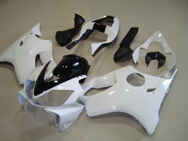 Großhandel CBR 600 F4i 2001-2003 Motorrad Verkleidungen - Weiß mit Schwarz Streifen