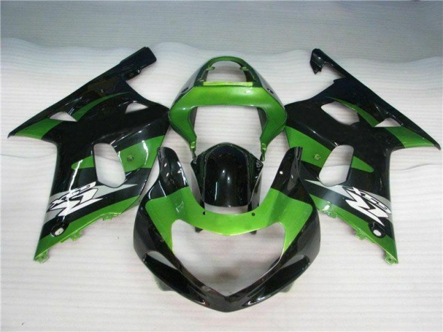 Großhandel GSXR 600 / 750 K1 K2 K3 2001-2003 Motorrad Verkleidungen - Grün Schwarz Großhandel GSXR 600 / 750 K1 K2 K3 2001-2003 Motorrad Verkleidungen - Grün Schwarz