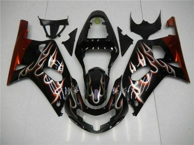 Großhandel GSXR 600 / 750 K1 K2 K3 2001-2003 Motorrad Verkleidung - Schwarz Großhandel GSXR 600 / 750 K1 K2 K3 2001-2003 Motorrad Verkleidung - Schwarz