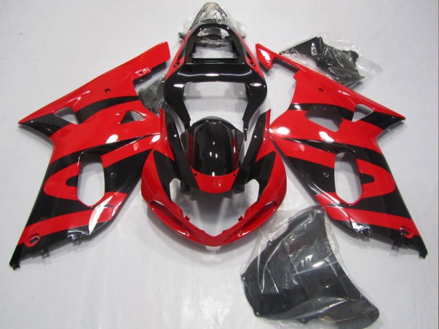 Großhandel GSXR 600 K1 K2 K3 2001-2003 Motorrad Verkleidungen - Schwarz Rot Großhandel GSXR 600 K1 K2 K3 2001-2003 Motorrad Verkleidungen - Schwarz Rot