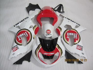 Großhandel GSXR 600 K1 K2 K3 2001-2003 Motorrad Verkleidungen - Rot Weiß Lucky Strike