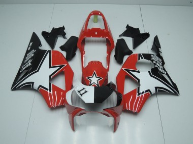 Großhandel CBR 900 RR 954 2002-2003 Motorrad Verkleidungen - Schwarz Roter Stern