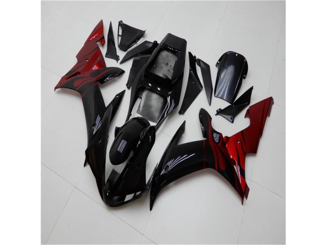 Großhandel R1 2002-2003 Motorrad Verkleidungen - Schwarz Rot Großhandel R1 2002-2003 Motorrad Verkleidungen - Schwarz Rot