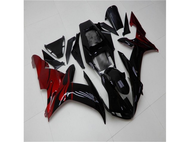 Großhandel R1 2002-2003 Motorrad Verkleidungen - Schwarz Rot Großhandel R1 2002-2003 Motorrad Verkleidungen - Schwarz Rot