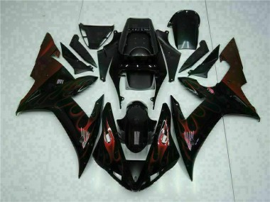 Großhandel R1 2002-2003 Motorrad VollVerkleidungen & Plastik - Schwarz