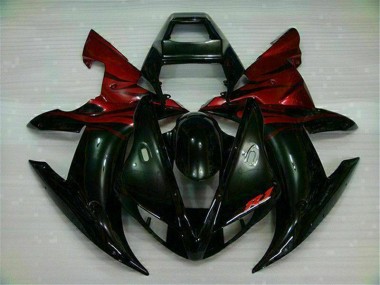 Großhandel R1 2002-2003 Motorrad Verkleidung - Schwarz Rot