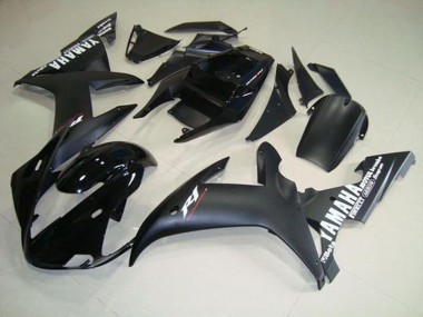 Großhandel R1 2002-2003 Motorrad Verkleidungen - Matt SchwarzWeiß