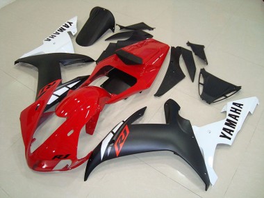 Großhandel R1 2002-2003 Motorrad Verkleidungen - Matt Schwarz Rot