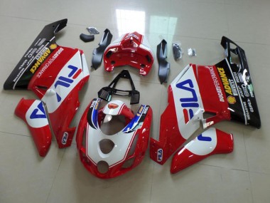 Großhandel Ducati 749 999 2003-2004 Motorrad Verkleidungen - Rot Fila