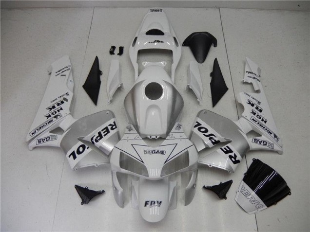 Großhandel CBR 600 RR 2003-2004 Motorrad Verkleidungen - Silber Weiß Schwarz Repsol Großhandel CBR 600 RR 2003-2004 Motorrad Verkleidungen - Silber Weiß Schwarz Repsol