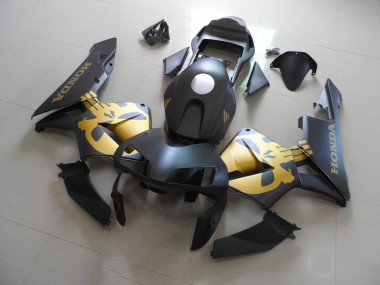 Großhandel CBR 600 RR 2003-2004 Motorrad Verkleidung - Schwarz und Gold Aufkleber