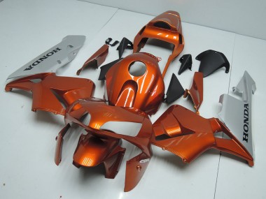 Großhandel CBR 600 RR 2003-2004 Motorrad Verkleidungen - Orange Silber