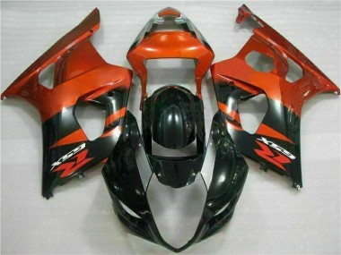 Großhandel GSXR 1000 K3 2003-2004 Motorrad Verkleidungen - Braun Schwarz