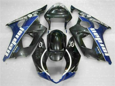 Großhandel GSXR 1000 K3 2003-2004 Motorrad Verkleidungen & Plastik - Schwarz Blau