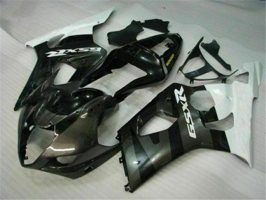 Großhandel GSXR 1000 K3 2003-2004 Motorrad Verkleidungen - Weiß Schwarz