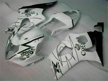 Großhandel GSXR 1000 K3 2003-2004 Motorrad Verkleidungen & Plastik - Weiß