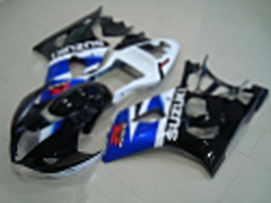 Großhandel GSXR 1000 K3 2003-2004 Motorrad Verkleidungen - Schwarz Blau Weiß