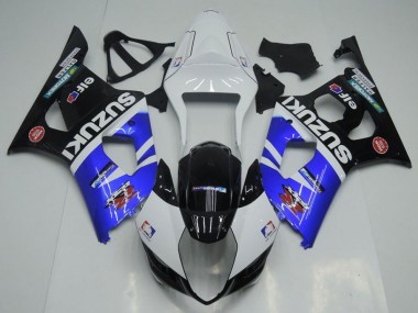 Großhandel GSXR 1000 K3 2003-2004 Motorrad Verkleidungen - Blau, Weiß und Schwarz