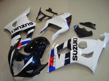 Großhandel GSXR 1000 K3 2003-2004 Motorrad Verkleidungen - Dunkel blau Weiß