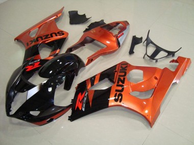 Großhandel GSXR 1000 K3 2003-2004 Motorrad Verkleidungen - Orange und Schwarz