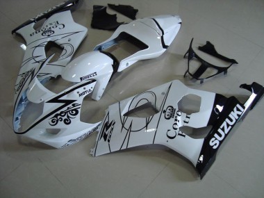 Großhandel GSXR 1000 K3 2003-2004 Motorrad Verkleidungen - Weiß Corona