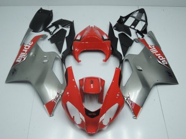 Großhandel RSV 1000 2003-2006 Motorrad Verkleidungen - Silber Und Rot