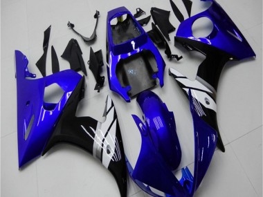 Großhandel R6 2003-2005 Motorrad Verkleidungen - Blau Weiß Schwarz