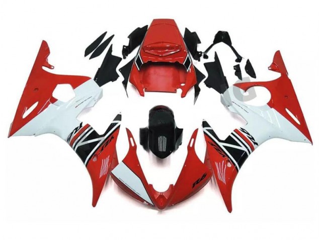 Großhandel R6 2003-2005 Motorrad Vollverkleidung - Rot Weiß Schwarz Großhandel R6 2003-2005 Motorrad Vollverkleidung - Rot Weiß Schwarz