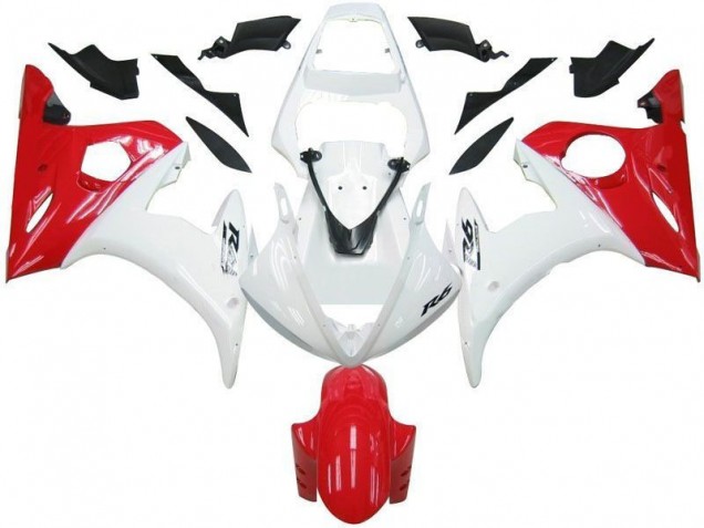 Großhandel R6 2003-2005 Motorrad Verkleidungen - Weiß Rot Großhandel R6 2003-2005 Motorrad Verkleidungen - Weiß Rot