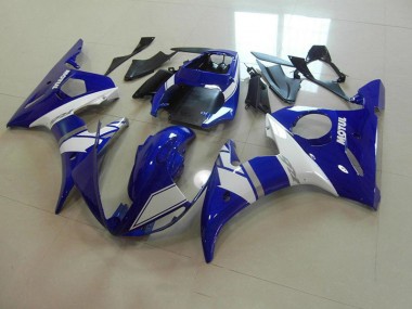 Großhandel R6 2003-2005 Motorrad Verkleidungen - Blau Weiß