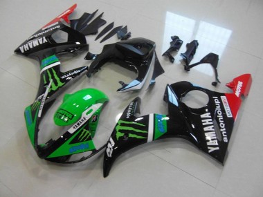Großhandel R6 2003-2005 Motorrad Verkleidungen - Grünes Monster
