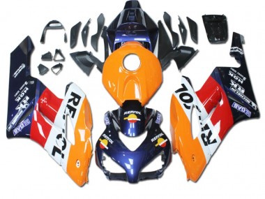 Großhandel CBR 1000 RR 2004-2005 Motorrad Verkleidungen - Orange Rot Blau Repsol