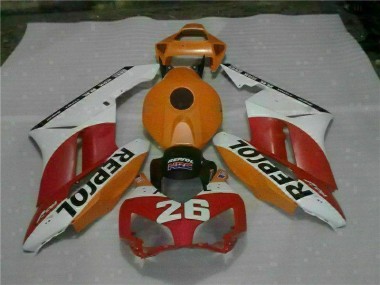 Großhandel CBR 1000 RR 2004-2005 Motorrad Verkleidungen - Orange Rot Repsol 26