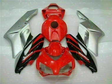 Großhandel CBR 1000 RR 2004-2005 Motorrad Verkleidungen - Rot Silber