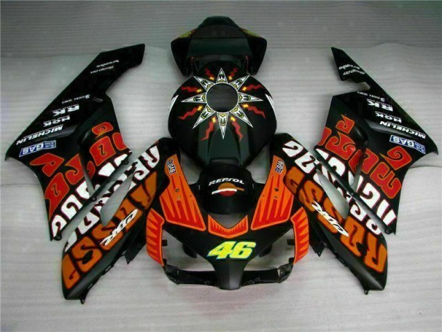 Großhandel CBR 1000 RR 2004-2005 Motorrad Verkleidungen - Schwarz Orange