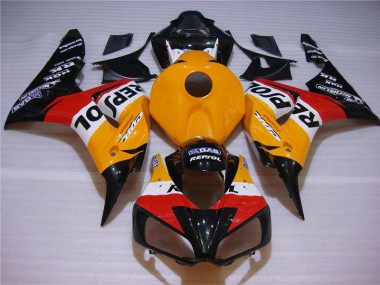 Großhandel CBR 1000 RR 2004-2005 Motorrad Verkleidungen - Orange Schwarz Repsol