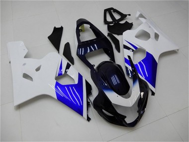 Großhandel GSXR 600 / 750 K4 2004-2005 Motorrad Verkleidungen - Weiß Blau