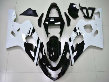 Großhandel GSXR 600 / 750 K4 2004-2005 Motorrad Verkleidung - Weiß Schwarz