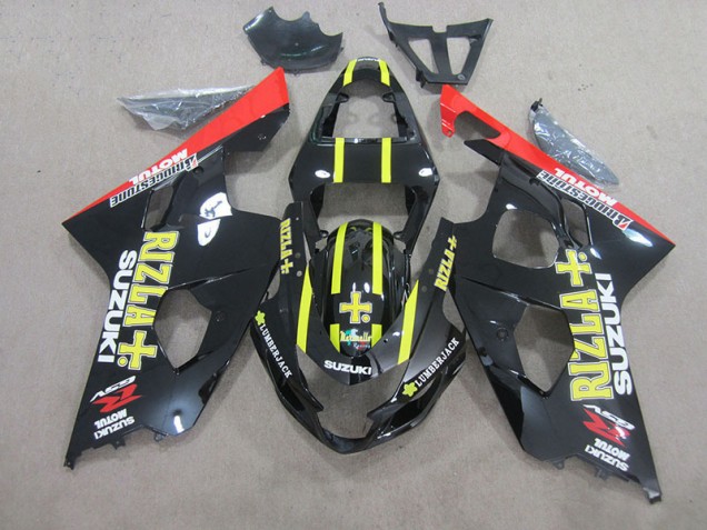 Großhandel GSXR 750 K4 2004-2005 Motorrad Verkleidungen - Schwarz Gelb Rizla Großhandel GSXR 750 K4 2004-2005 Motorrad Verkleidungen - Schwarz Gelb Rizla