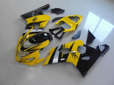 Großhandel GSXR 750 K4 2004-2005 Motorrad Verkleidungen - Gelb Schwarz