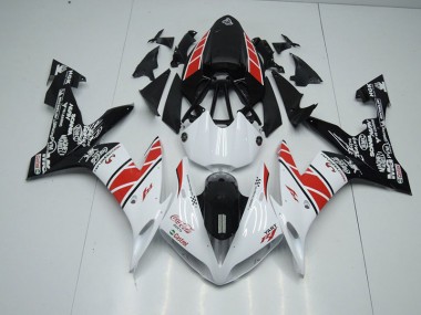 Großhandel R1 2004-2006 Motorrad Verkleidungen - Weiß Schwarz Aufkleber
